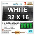Panel Modul P10 DIP Outdoor Single Color | WHITE - PUTIH Panel Modul P10 DIP Outdoor Single Color | WHITE - PUTIH
